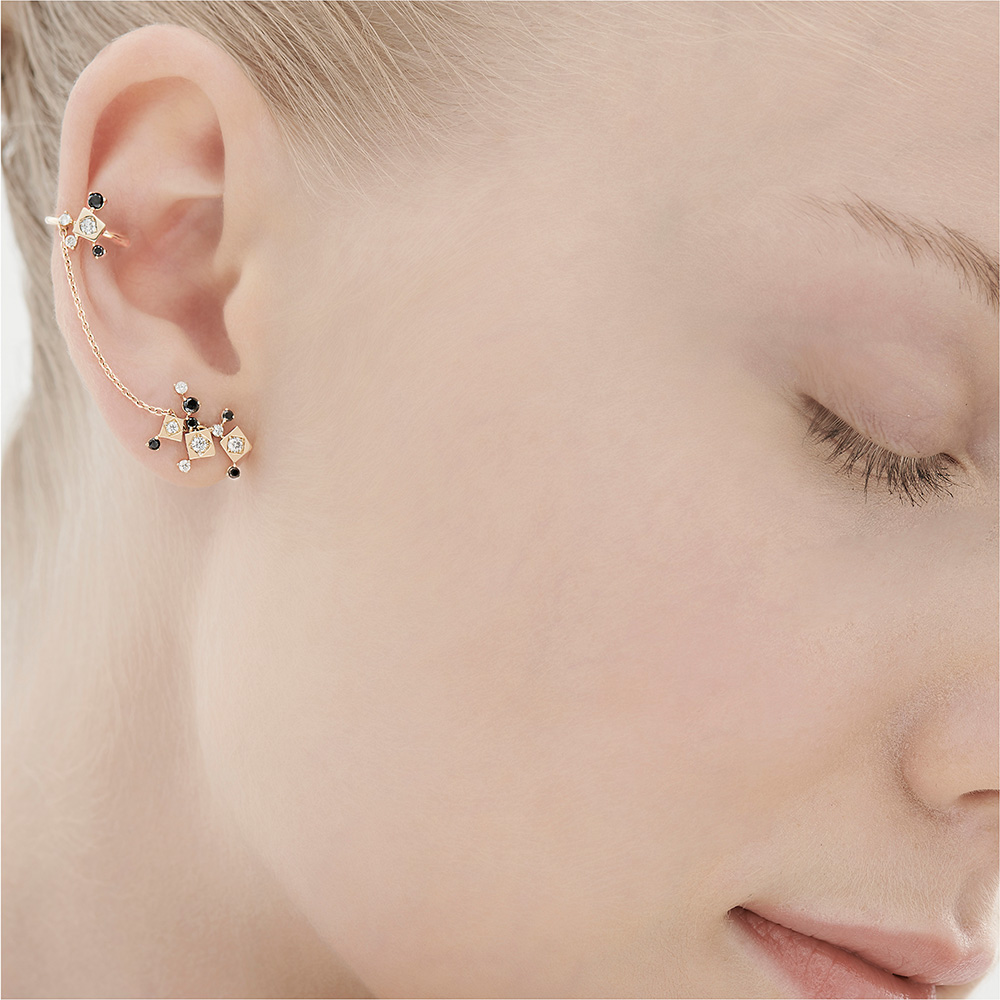 עגיל שרשרת (יחיד) מתחבר לעגיל מטפס עגיל שרשרת (יחיד) מתחבר לעגיל מטפס