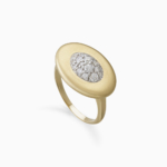 טבעת זהב צהוב ויהלומים METEOROS
