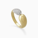 טבעת זהב צהוב ויהלומים METEOROS