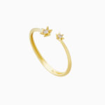 טבעת זהב צהוב ויהלומים MYCOLLECTION