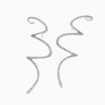 עגילי זהב לבן ויהלומים SKETCHES BY HSTERN