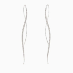 עגילי זהב לבן ויהלומים SKETCHES BY HSTERN