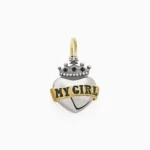 תליון כסף סטרלינג וזהב צהוב MY GIRL’ MYCOLLECTION’