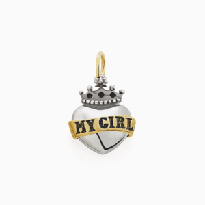 תליון כסף סטרלינג וזהב צהוב MY GIRL’ MYCOLLECTION’