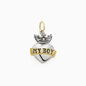 תליון כסף סטרלינג וזהב צהוב MY BOY’ MYCOLLECTION’