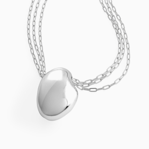 שרשרת כסף סטרלינג SILVER PEBBLE גדולה