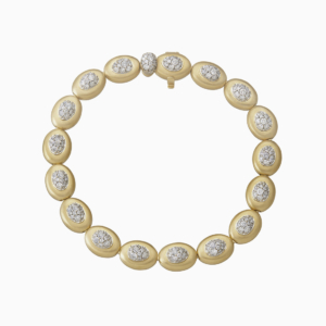 צמיד זהב צהוב, זהב לבן ויהלומים METEOROS